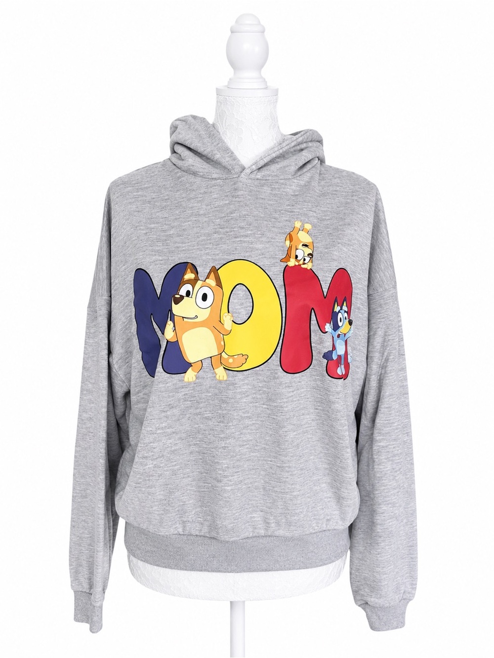 Bluey “MOM” Graphic Hoodie Loungewear Size XXS NWT